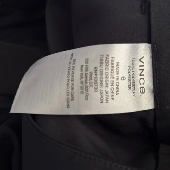 Vince Soft Tailored Trouser Womens Sz 6 Lightweight dark Navy Blue - Picture 3 of 10
